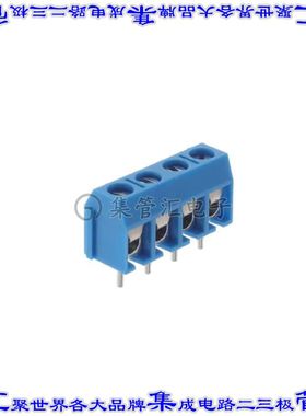 EBBA-04-C-SS-BU 线对板连接器4POS接线端子5mm通孔水平带板