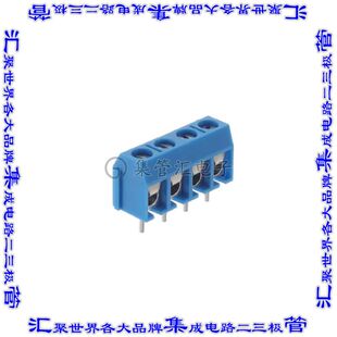 EBBA-04-C-SS-BU 线对板连接器4POS接线端子5mm通孔水平带板