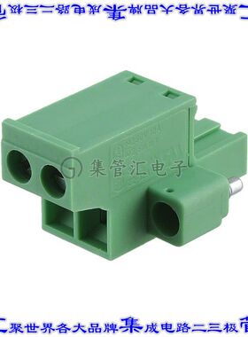 1777808 端子块连接器2POS插头母插口5.08mm绿色自由悬挂
