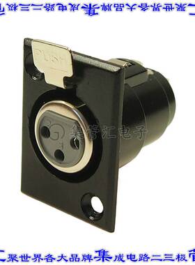FC6101 圆形连接器3POS插座母插口焊杯面板安装