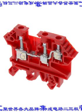 1210.9 端子块连接器3POS馈通式6.0mm红色10-22AWG