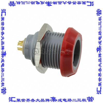 PLB4G220005 圆形连接器5POS插座母插口焊杯镀金面板安装