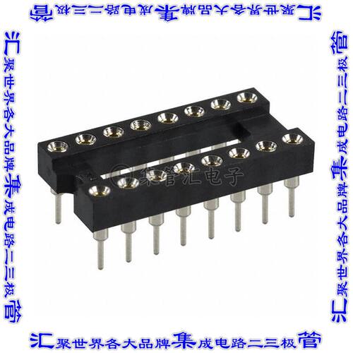 AR 16-HZL-TT 连接器IC插座DIP 7.62mm插口16(2 x 8)位置锡通孔