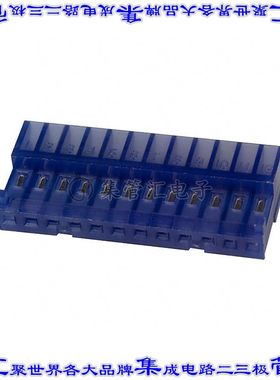4-643815-2 矩形连接器12POS插座2.54mm母插口蓝色IDC锡自由悬挂