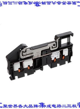 3209595 端子块连接器4POS接地地面5.2mm黑色12-26AWG