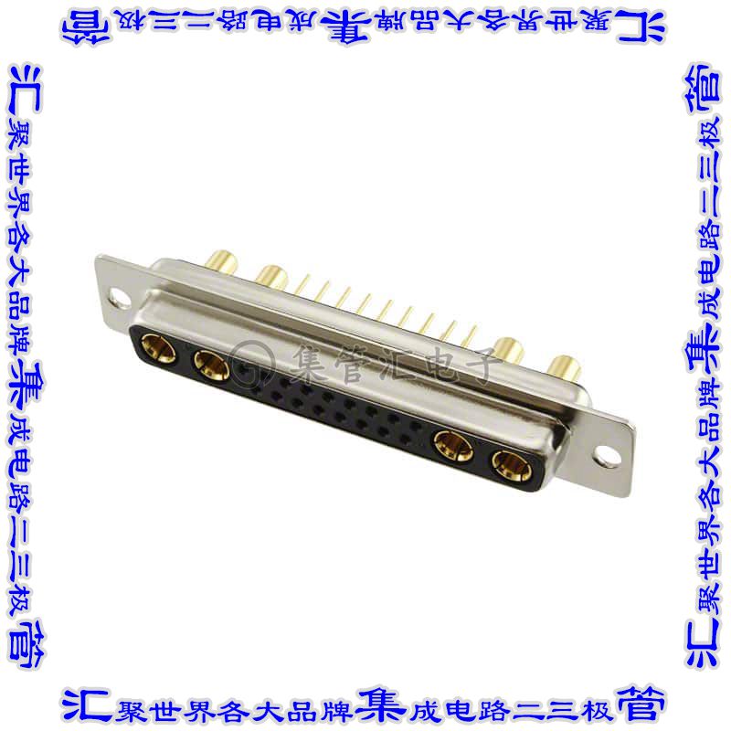 681M21WA4SL001 连接器21(17+4电源)插座母插口2排D-Sub组合式面