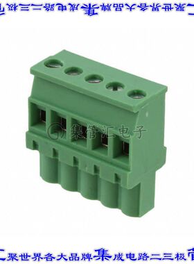 OSTTS05515B 端子块连接器5POS插头母插口5.08mm绿色自由悬挂