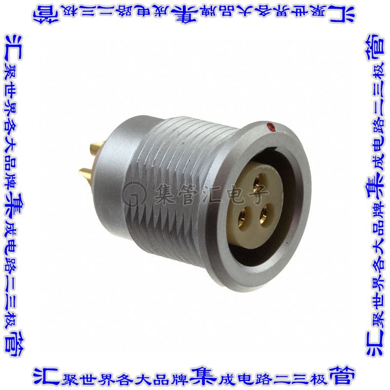 822B003-203RF01 圆形连接器3POS插座母插口焊杯镀金面板安装
