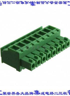 TS08315A0000G 端子块连接器8POS插头母插口3.81mm绿色自由悬挂