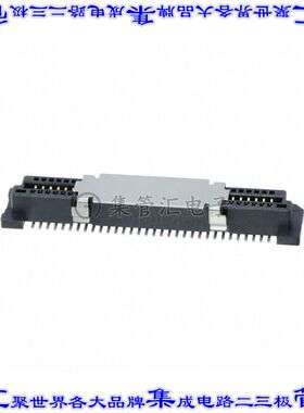 G832MB010641222HR 板对板连接器64POS插座中央带触点2排0.8mm表