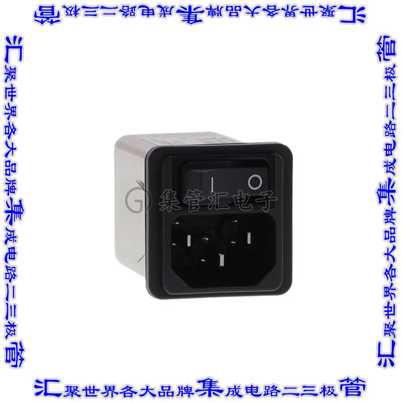 FN9266SB-6-06 电源接入连接器3POS插座公插片模块IEC320-C14面板