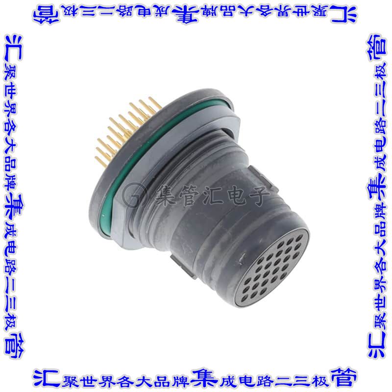 SCE2-B-76A09-26SN-001 圆形连接器26POS插头母插口焊接镀金面板