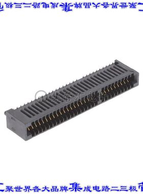 MECF-30-01-L-DV 卡边缘连接器60POS母头2排1.27mm黑色镀金