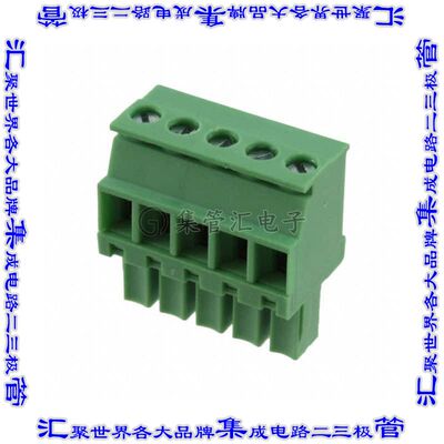 OSTTS05315B 端子块连接器5POS插头母插口3.81mm绿色自由悬挂