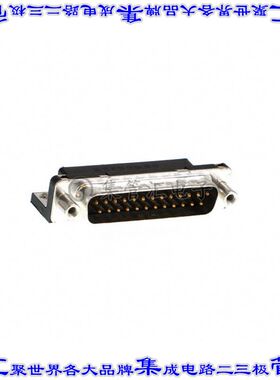 ID25P33E4GV00LF 连接器25POS插头公引脚2排D-Sub通孔直角
