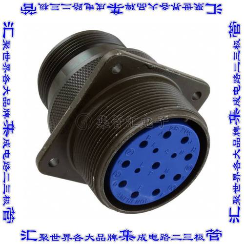 97-3100A-28-20S 圆形连接器14POS插座母插口焊杯银面板安装