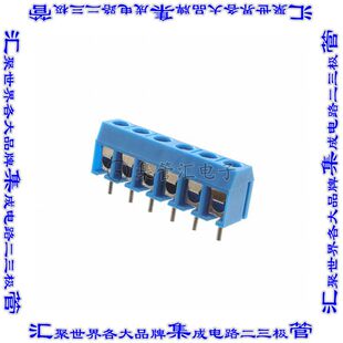 EBBA-06-C-SS-BU 线对板连接器6POS接线端子5mm通孔水平带板