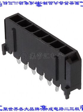 66200711122 针座连接器7POS接头3mm公形插针通孔直针锡