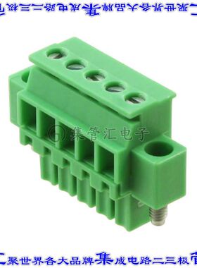 1799200000 端子块连接器5POS插头母插口3.81mm绿色自由悬挂