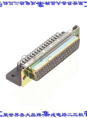 DDM-50S-D 连接器50POS插座母插口3排D-Sub面板安装通孔直角