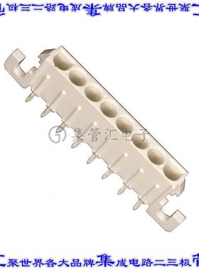 640584-3 针座连接器8POS接头6.35mm公形插针通孔直角镀金