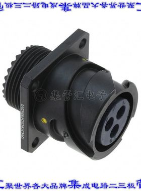 CIRH03T1610SCNF80M32V0 圆形连接器3POS插座外壳用于母插口黑色