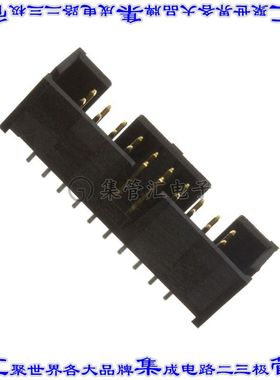 5103309-5 针座连接器20POS接头2排2.54mm公形插针通孔直针镀金