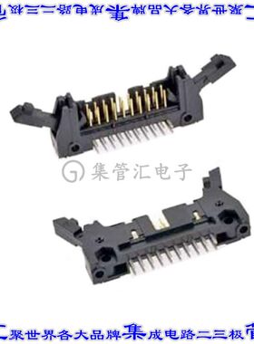 N3428-1202RB 针座连接器20POS接头2排2.54mm公形插针通孔直角镀