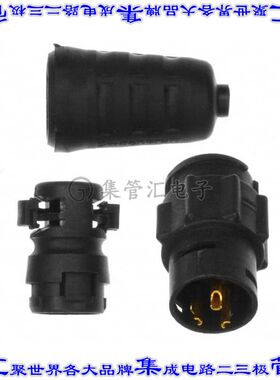 EN3L3MX 圆形连接器3POS插座公形引脚焊杯镀金自由悬挂