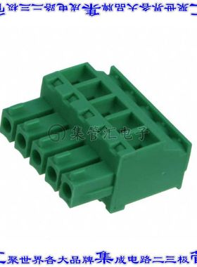 TS05315A0000G 端子块连接器5POS插头母插口3.81mm绿色自由悬挂
