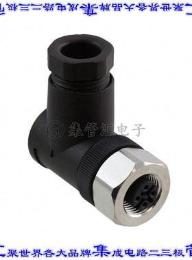 1553307 圆形连接器5POS插座母插口螺钉镀金自由悬挂直角