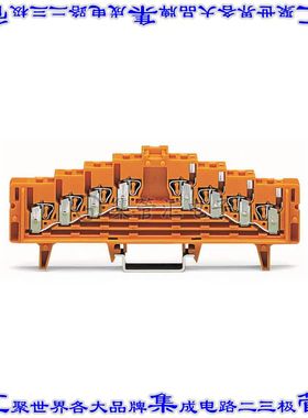 727-226 端子块连接器16POS馈通式4排7.6mm橙色16-28AWG