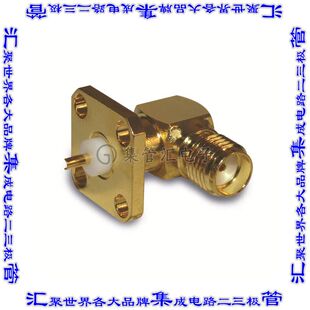 132267 同轴连接器SMA插孔母形插口焊杯50欧姆面板安装直角