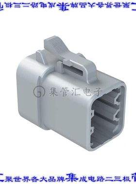 ATP04-6P-RD01 矩形连接器外壳6POS插座3排公形引脚灰色自由悬挂