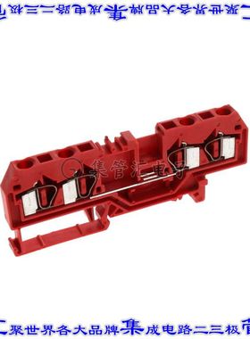 281-663 端子块连接器4POS馈通式6.0mm红色12-28AWG