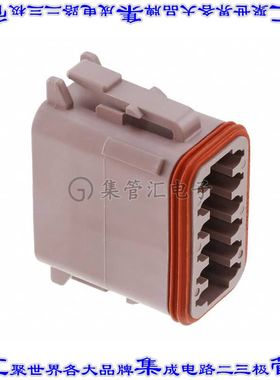 DT06-12SD 矩形连接器外壳12POS插头2排母形插口灰色自由悬挂