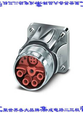 1621568 圆形连接器13(8+4电源+PE)插座外壳用于母插口银色面板安