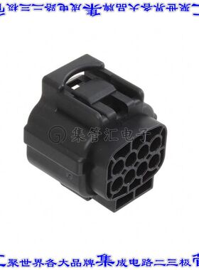 2822393-1 矩形连接器外壳8POS插头2排4.8mm母形插口黑色自由悬挂