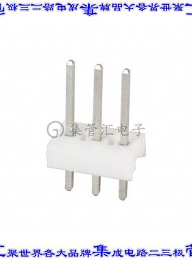 640452-3 针座连接器3POS接头2.54mm公形插针通孔直针锡