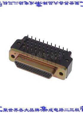 MDM-51PCBR-T 连接器51POS插头公引脚5排D-TYPE型面板安装通孔直