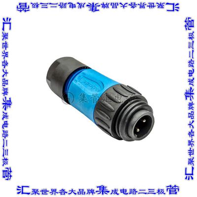 C01620H00310010 圆形连接器4POS插头公引脚螺钉银自由悬挂