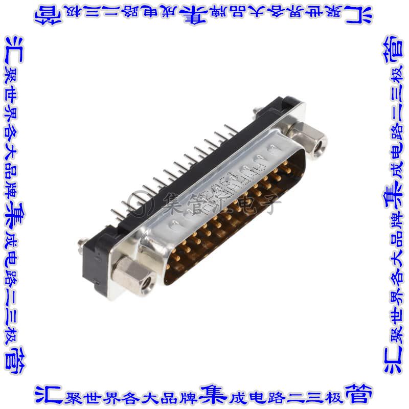 L777TSBH25POL2RM8 连接器25POS插头公引脚2排D-Sub通孔