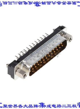 L777TSBH25POL2RM8 连接器25POS插头公引脚2排D-Sub通孔