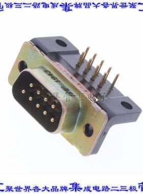 1218441-1 连接器9POS插头公引脚2排D-Sub通孔直角