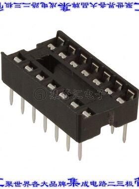 ED14DT 连接器IC插座DIP 7.62mm插口14(2 x 7)位置锡通孔