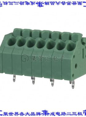 1985247 线对板连接器7POS接线端子3.5mm通孔45角度带板