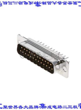 DB-25P-OL2-K87 连接器25POS插头公引脚2排D-Sub面板安装通孔