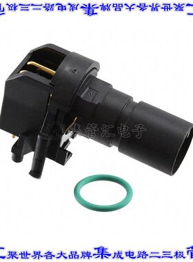 1424198 圆形连接器12POS插头公引脚焊接镀金面板安装通孔直角