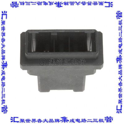 2-179552-3 矩形连接器外壳3POS插头5.08mm公形引脚黑色自由悬挂