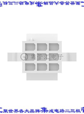 1-171197-0 矩形连接器外壳9POS插头3排5.1mm母形插口天然色面板